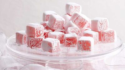 <a href="http://kitchen.nine.com.au/2016/05/16/14/01/turkish-delight" target="_top">Turkish delight </a>- The Lion, the Witch and the Wardrobe