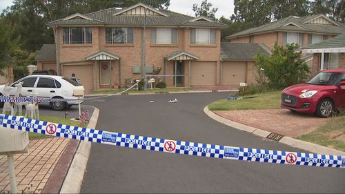 The woman is now fighting for life in hospital after an alleged domestic violence incident in Narellan Vale, Sydney
