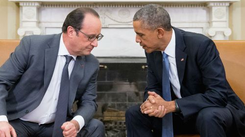 French President Hollande meets Obama to discuss Islamic State