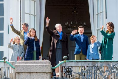 Crown Princess Mary of Denmark and her four children.