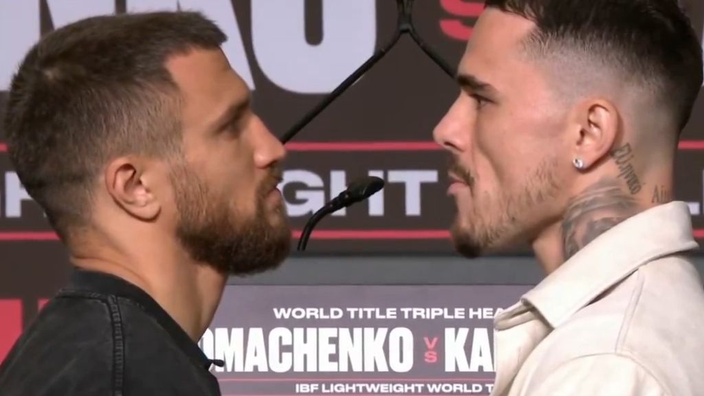George Kambosos reveals plan to 'retire' Vasiliy Lomachenko as press conference turns ugly
