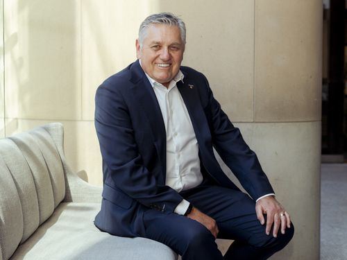Ray Hadley at his 150th survey win celebratory lunch at glass brasserie at the Hilton Hotel in Sydney on August 10, 2023. Photo: Dominic Lorrimer