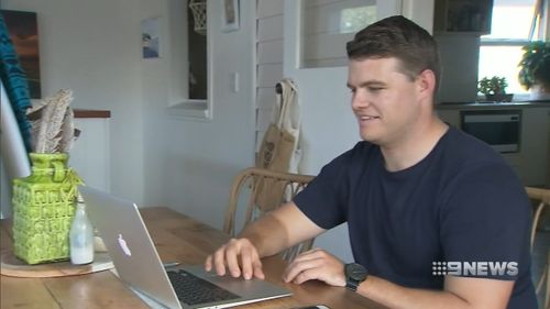 Ross Marais sold his unwanted items online, earning back $1,500. Picture: 9NEWS