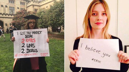 End Rape on Campus Australia is asking supporters to share messages of support for survivors. (Photo: EROC)