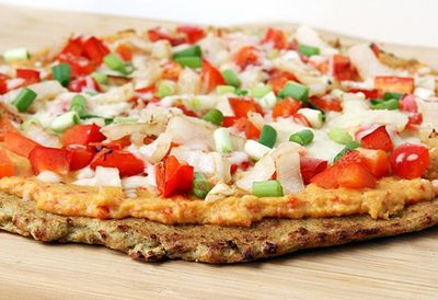 Recipe: <a href="https://kitchen.nine.com.au/2016/05/05/13/17/atkins-cauliflower-crust-pizza" target="_top">Atkins cauliflower crust pizza</a>