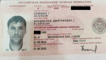 The Russian passport of Vladislav Klyushin