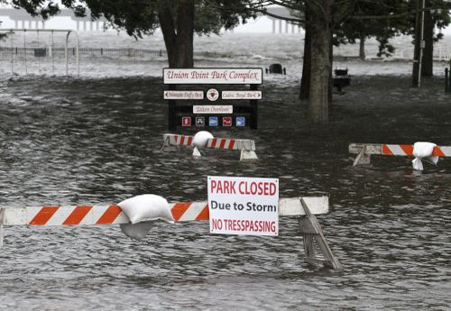 While the storm itself has slowed, the high tides could potentially be life-threatening for anyone caught in the water.