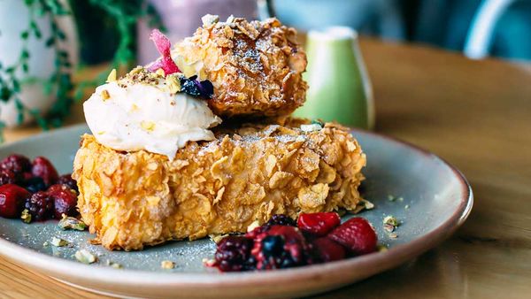 Wild Sage's Cornflake crumbed French toast recipe