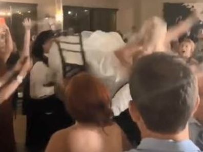 Bride breaks foot during wedding dance