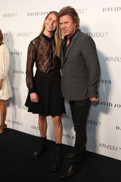 <p>While Shanina Shaik celebrated her love for fiancee DJ Ruckus on the runway, <em>Today </em>show host Karl Stefanovic skipped the photo wall to head straight to his front row seat with girlfriend Yasmine Yarbrough.<br>
David Jones roster call of Australian designers filled many of the seats with Carla Zampatti, Beth and Tessa Macgraw and Romance Was Born's Anna Plunkett and Luke Sales.<br>
The most adventurous fashion move of the night... <em>Today </em>show reporter Richard Wilkins' son Christian wearing a skirt. With those legs, why not?<br>
<br>
</p>
<p>Christian and Richard Wilkins at David Jones, spring/summer launch 2017, Sydney</p>