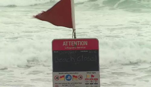 A number of Gold Coast beaches are closed. (9NEWS)
