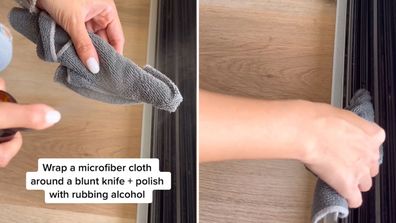 TikTok cleaning hacks doors