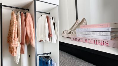 El'ise and Matt's renovation: A look inside their walk-in wardrobe