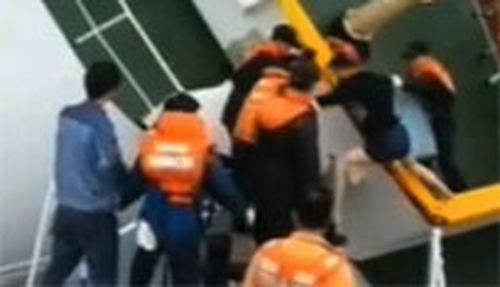 Escaping ferry captain (South Korean coastguard)