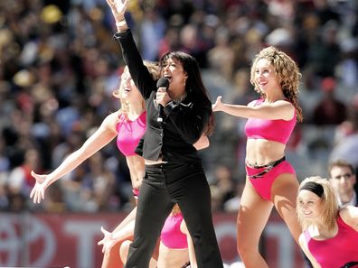 Irene Cara performed at the 2006 AFL Grand Final 2006 at the MCG between Sydney Swans and West Coast Eagles.