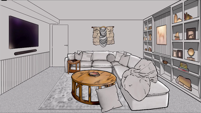 The Block 2025 House 4 rumpus rendor