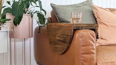 DIY sofa sleeve tray homewares décor storage side table