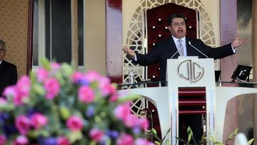 Naasón Joaquín García leads a service at his church &quot;La Luz del Mundo&quot; in Guadalajara, Mexico.