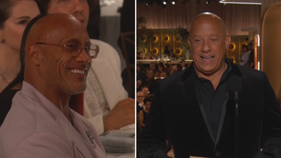 Dwayne the Rock Johnson and Vin Diesel at Golden Globes 2025