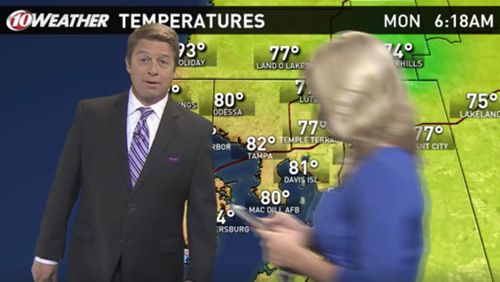 US news anchor walks through colleague’s weather forecast while playing Pokémon Go