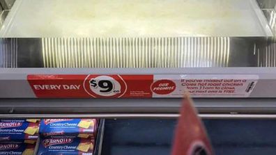 Coles sticker displays deal