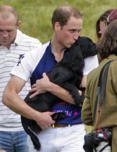 Prince William with Lupo in 2012