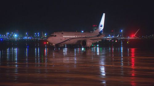 King Charles and Queen Camilla land at Sydney Airport October 18, 2024