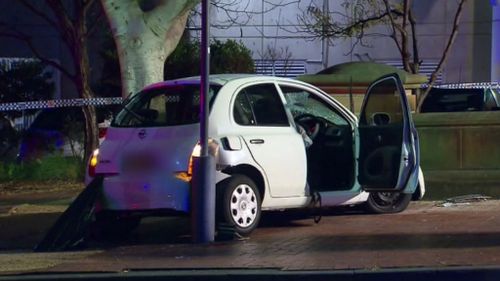 Police believe the 71-year-old driver suffered a medical episode when she veered off the path. (9NEWS)
