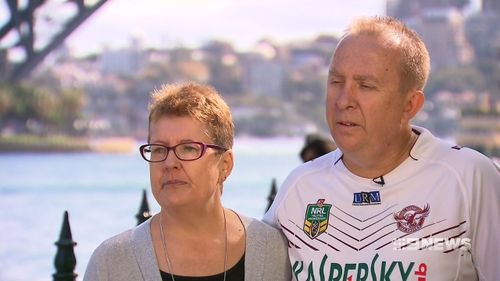 Hannah's parents, Graeme and Di, have bravely told their story. (9NEWS)