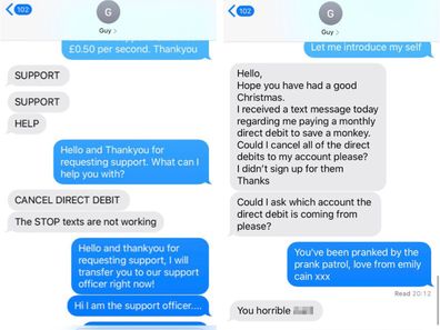 Woman's prank on man who gave his number to her. 