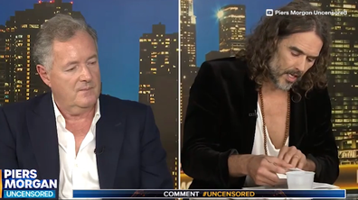 Russell brand on Piers Morgan trying to find bible verse