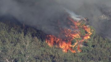 A large bushfire is threatening homes in Perth&#x27;s south.