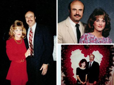 Dr. Phil McGraw shared this collage of throwback photos with his wife Robin on Facebook.
