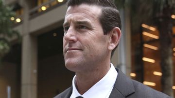 Ben Roberts-Smith outside the Federal Court today.