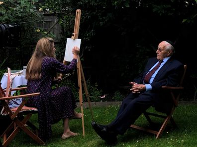 Holocaust survivor poses for a portrait, one of seven commissioned by Prince Charles ahead of Holocaust Memorial Day 2022