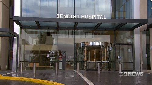 Both officers were taken to Bendigo Hospital for treatment following the incident. Picture: 9NEWS