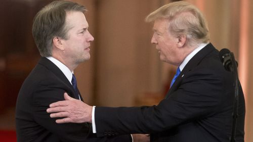 Mr Trump named Judge Kavanaugh as his SCOTUS pick this week. Picture: AP