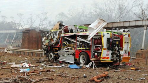 The damage after the explosion. (QPS Media)