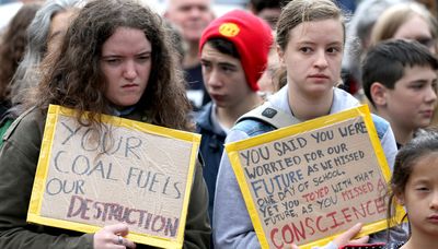 Climate change protest