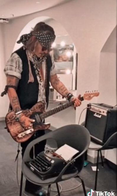 Johnny Depp joins TikTok and shares video montage to thank fans.