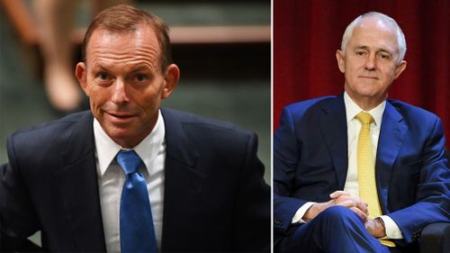 Tony Abbott, and Malcolm Turnbull. (AAP file images)