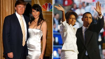 Donald and Melania Trump vs. Barack and Michelle Obama