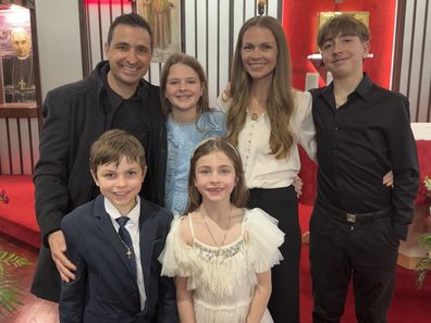 katie and vic lorusso with their children nicholas annabella ariana and vito
