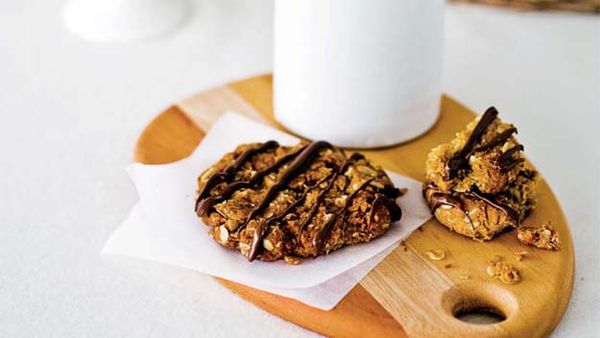 Choc Anzac biscuits