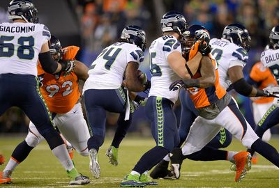 Seahawks running back Marshawn Lynch was generally well contained.
