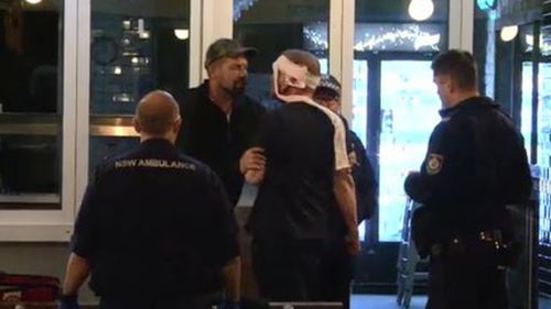 The man was allegedly glassed in an altercation at a Sydney pub. (9NEWS)