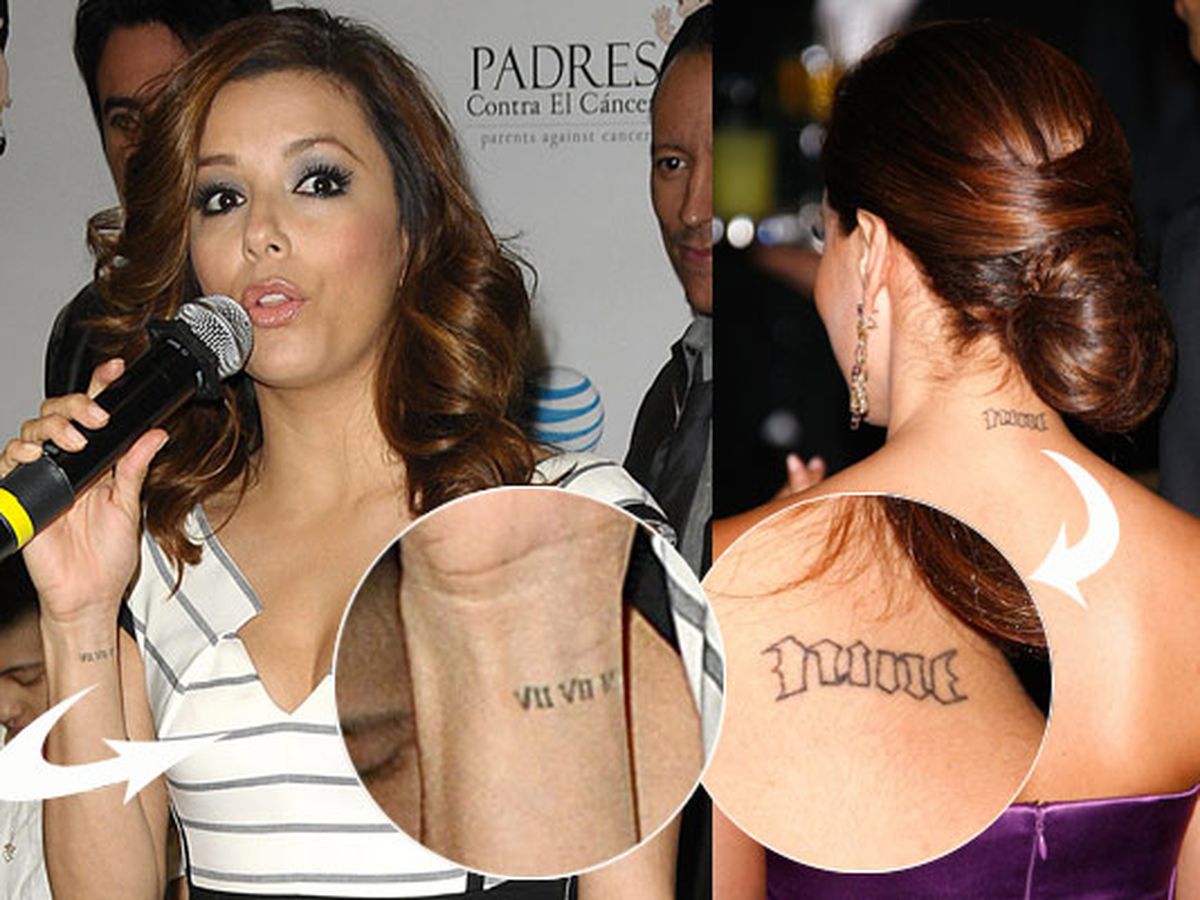 TBT: Eva Longoria Once Had Tony Parker's Jersey Number Tattooed on Her Neck
