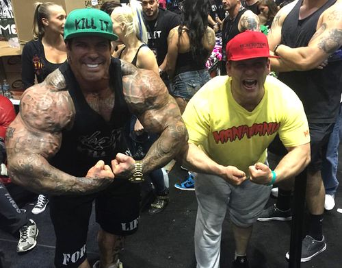 Rich Piana claimed everything was "all good" after the face slapping incident. Source: Facebook