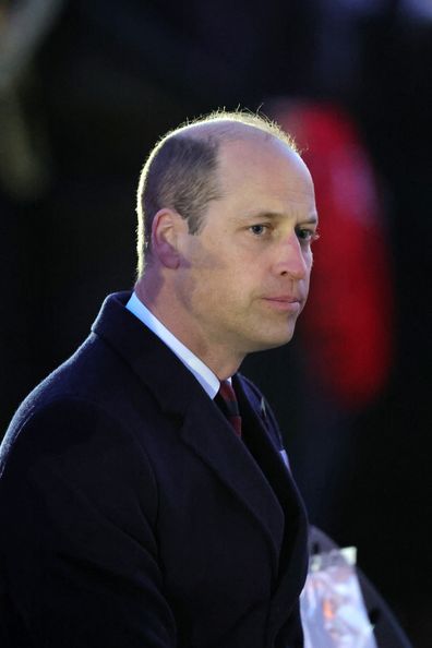 Prince William, Prince of Wales attends the Dawn Service for Anzac Day 2023 at Hyde Park on April 25, 2023 in London, England.  