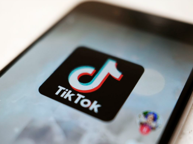 TikTok logo image on screen